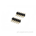 Cabeçalho de pino de 2,54 mm em linha única reta 5P